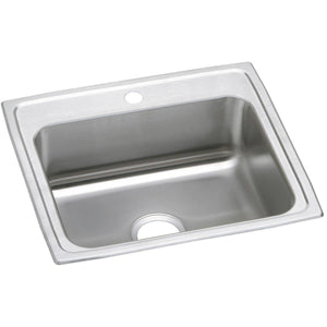 Alternate Image for Elkay Celebrity 22" Stainless Steel Kitchen Sink, 20 Gauge, Brushed Satin, 1 Faucet Hole, PSR22191