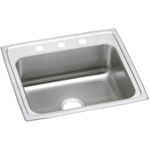 Alternate Image for Elkay Celebrity 22" Stainless Steel Kitchen Sink, 20 Gauge, Brushed Satin, 3 Faucet Hole, PSR22193