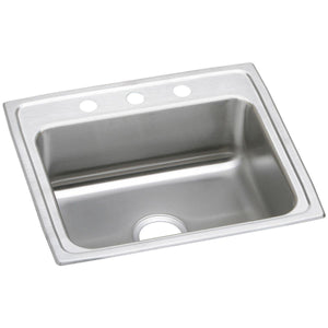 Alternate Image for Elkay Celebrity 25" Stainless Steel Kitchen Sink, 20 Gauge, Brushed Satin, 3 Faucet Hole, PSR25223