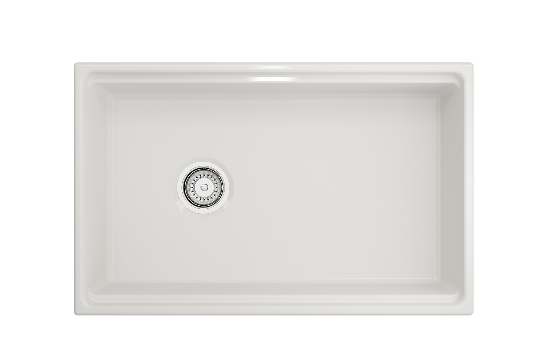 BOCCHI Contempo 30" Fireclay Workstation Farmhouse Sink with Accessories, White, 1344-001-0120
