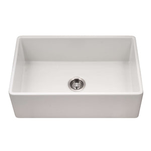 Alternate Image for Houzer Platus 30" Fireclay Farmhouse Sink, White, PTS-4118 WH