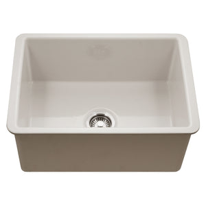 Alternate Image for Houzer Platus 18" Undermount Fireclay Kitchen Sink, Biscuit, PTU-2800 BQ