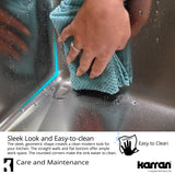 Karran Profile 32" Undermount Stainless Steel Kitchen Sink with Accessories, 40/60 Double Bowl, 18 Gauge, PU23L-PK1
