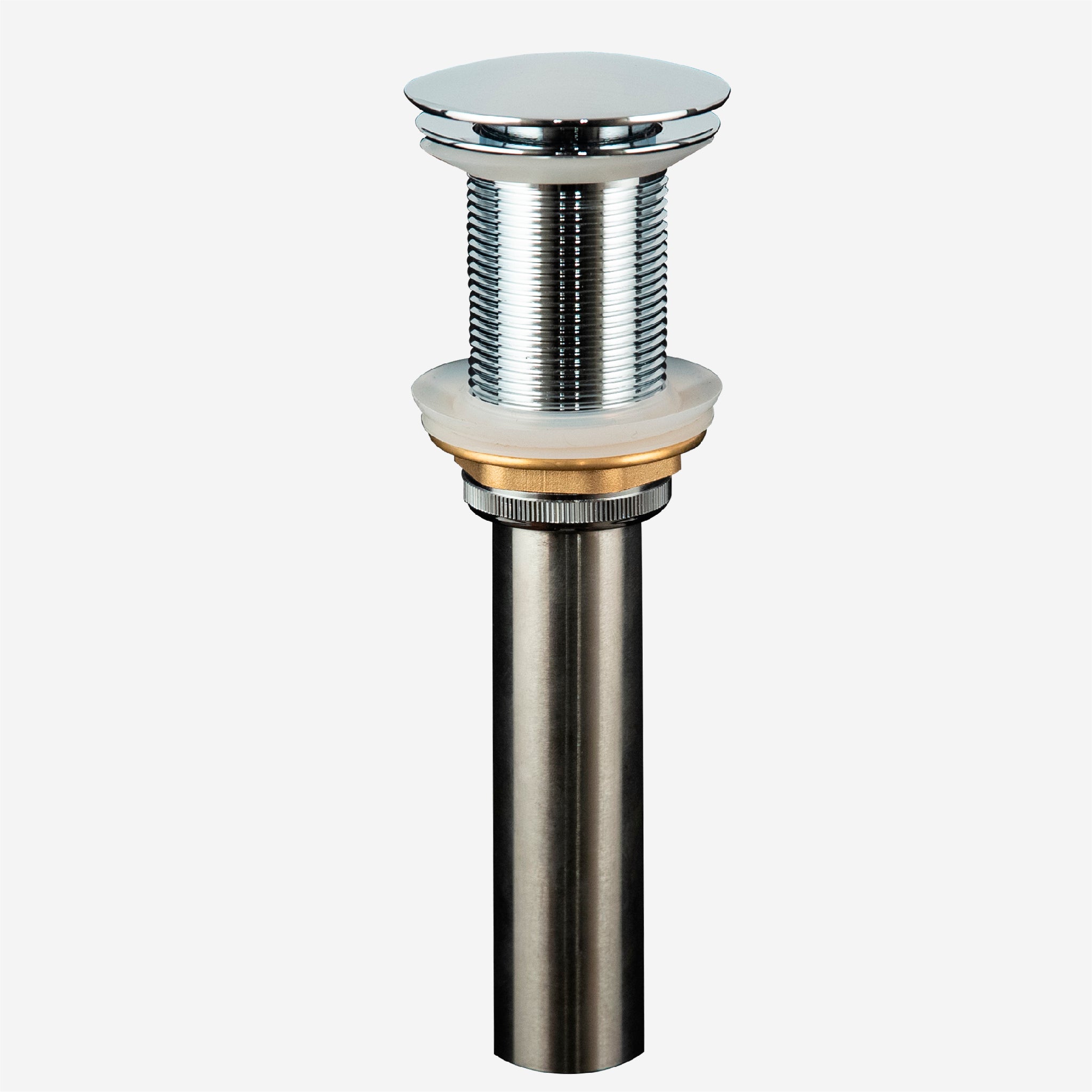 Karran Lead-free Brass Pop-Up Vanity Bowl Drain, Chrome, PU25C