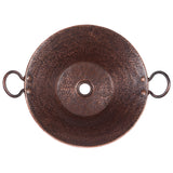 Premier Copper Products 21" Round Copper Bathroom Sink, Oil Rubbed Bronze, PVMPDB - The Sink Boutique