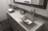 Premier Copper Products 17" Rectangle Copper Bathroom Sink, Nickel, PVMRECEN - The Sink Boutique