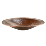 Premier Copper Products 20" Oval Copper Bathroom Sink, Oil Rubbed Bronze, PVOVAL20