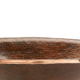 Premier Copper Products 17" Rectangle Copper Bathroom Sink, Oil Rubbed Bronze, PVREC17 - The Sink Boutique