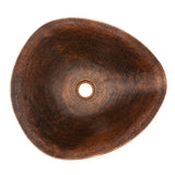 Premier Copper Products 17" Copper Bathroom Sink, Oil Rubbed Bronze, PVSHELL17 - The Sink Boutique
