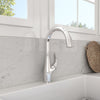BOCCHI Pagano 1.75 GPM Brass Kitchen Faucet, Transitional, Stainless Steel, 2024 0001 SS