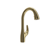 BOCCHI Pagano 1.75 GPM Brass Kitchen Faucet, Transitional, Brushed Gold, 2024 0001 BG