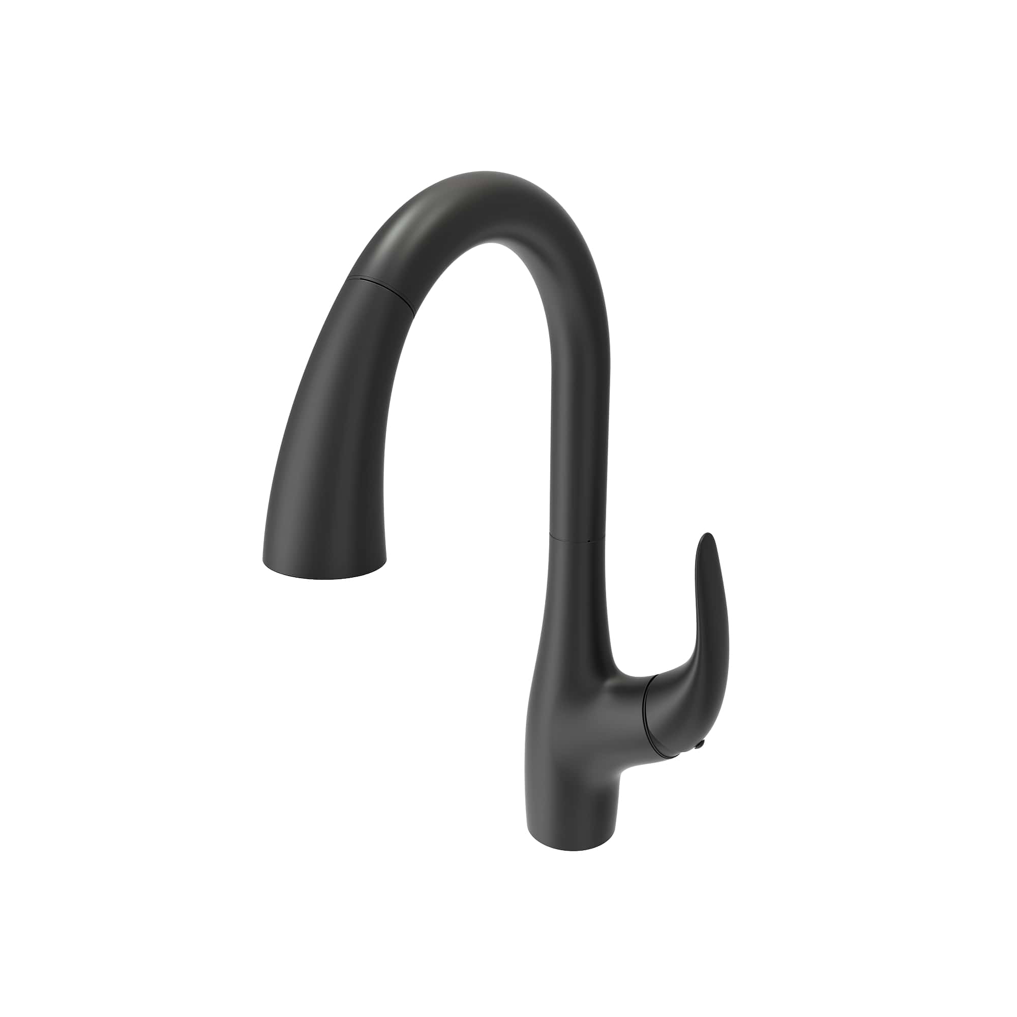 BOCCHI Pagano 1.75 GPM Brass Kitchen Faucet, Transitional, Matte Black, 2024 0001 MB