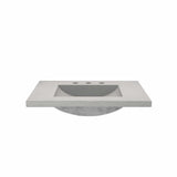 Native Trails 30" NativeStone Palomar Vanity Top with Integral Sink in Ash - 8" Widespread Cutout, NSVNT30-A