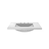 Native Trails 30" NativeStone Palomar Vanity Top with Integral Sink in Pearl - 8" Widespread Cutout, NSVNT30-P