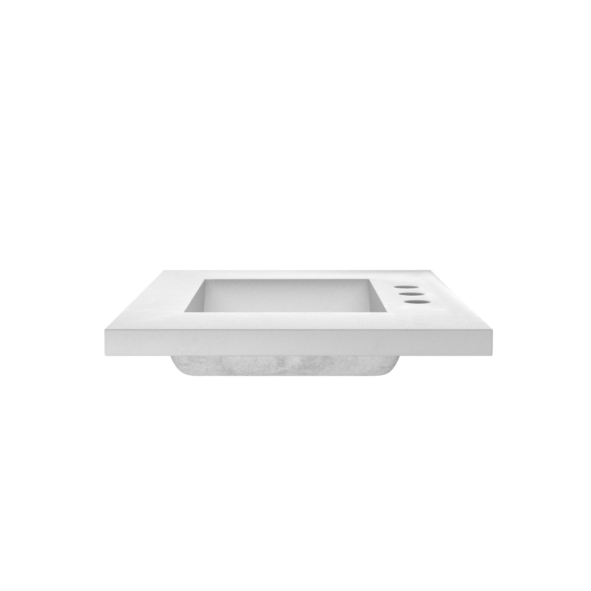 Native Trails 30" NativeStone Palomar Vanity Top with Integral Sink in Pearl - 8" Widespread Cutout, NSVNT30-P