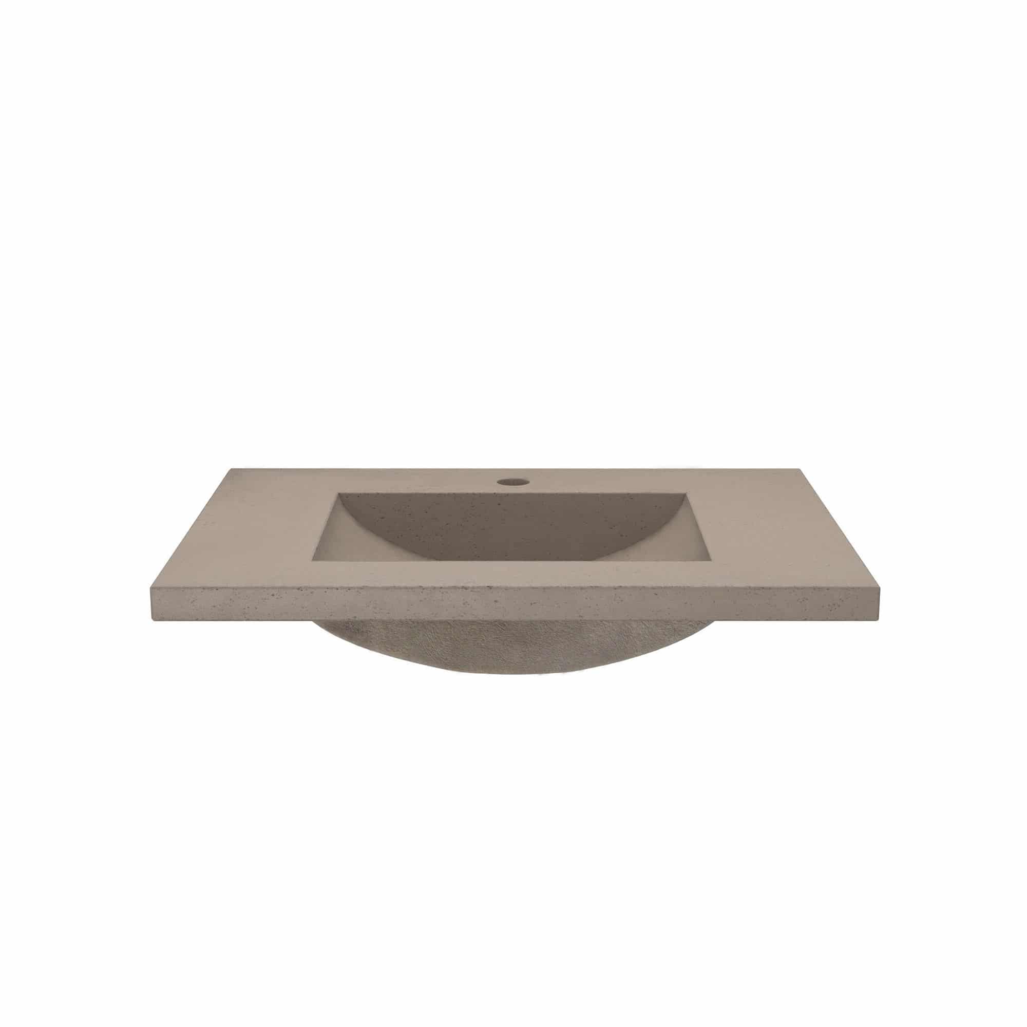 Native Trails 30" NativeStone Palomar Vanity Top with Integral Sink in Earth - Single Faucet Cutout, NSVNT30-E1