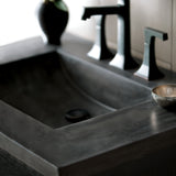 Native Trails 30" NativeStone Palomar Vanity Top with Integral Sink in Slate - Single Faucet Cutout, NSVNT30-S1