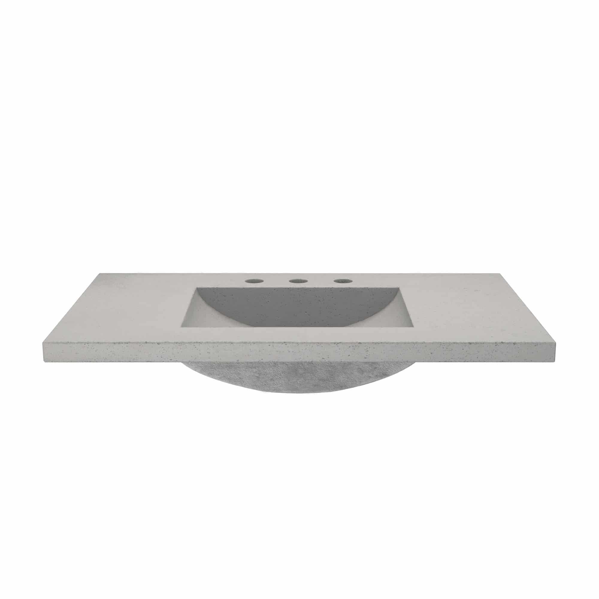 Native Trails 36" NativeStone Palomar Vanity Top with Integral Sink in Ash - 8" Widespread Cutout, NSVNT36-A