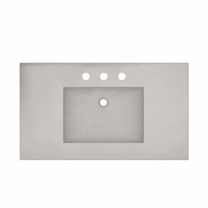 Alternate Image for Native Trails 36" NativeStone Palomar Vanity Top with Integral Sink in Ash - 8" Widespread Cutout, NSVNT36-A