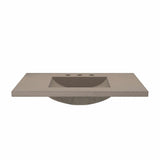 Native Trails 36" NativeStone Palomar Vanity Top with Integral Sink in Earth - 8" Widespread Cutout, NSVNT36-E - The Sink Boutique
