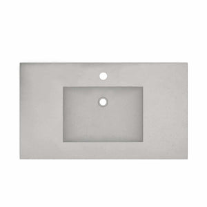 Alternate Image for Native Trails 36" NativeStone Palomar Vanity Top with Integral Sink in Ash - Single Faucet Cutout, NSVNT36-A1