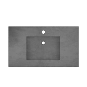 Alternate Image for Native Trails 36" NativeStone Palomar Vanity Top with Integral Sink in Slate - Single Faucet Cutout, NSVNT36-S1