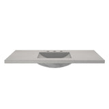 Native Trails 48" NativeStone Palomar Vanity Top with Integral Sink in Ash - 8" Widespread Cutout, NSVNT48-A - The Sink Boutique