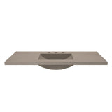 Native Trails 48" NativeStone Palomar Vanity Top with Integral Sink in Earth - 8" Widespread Cutout, NSVNT48-E