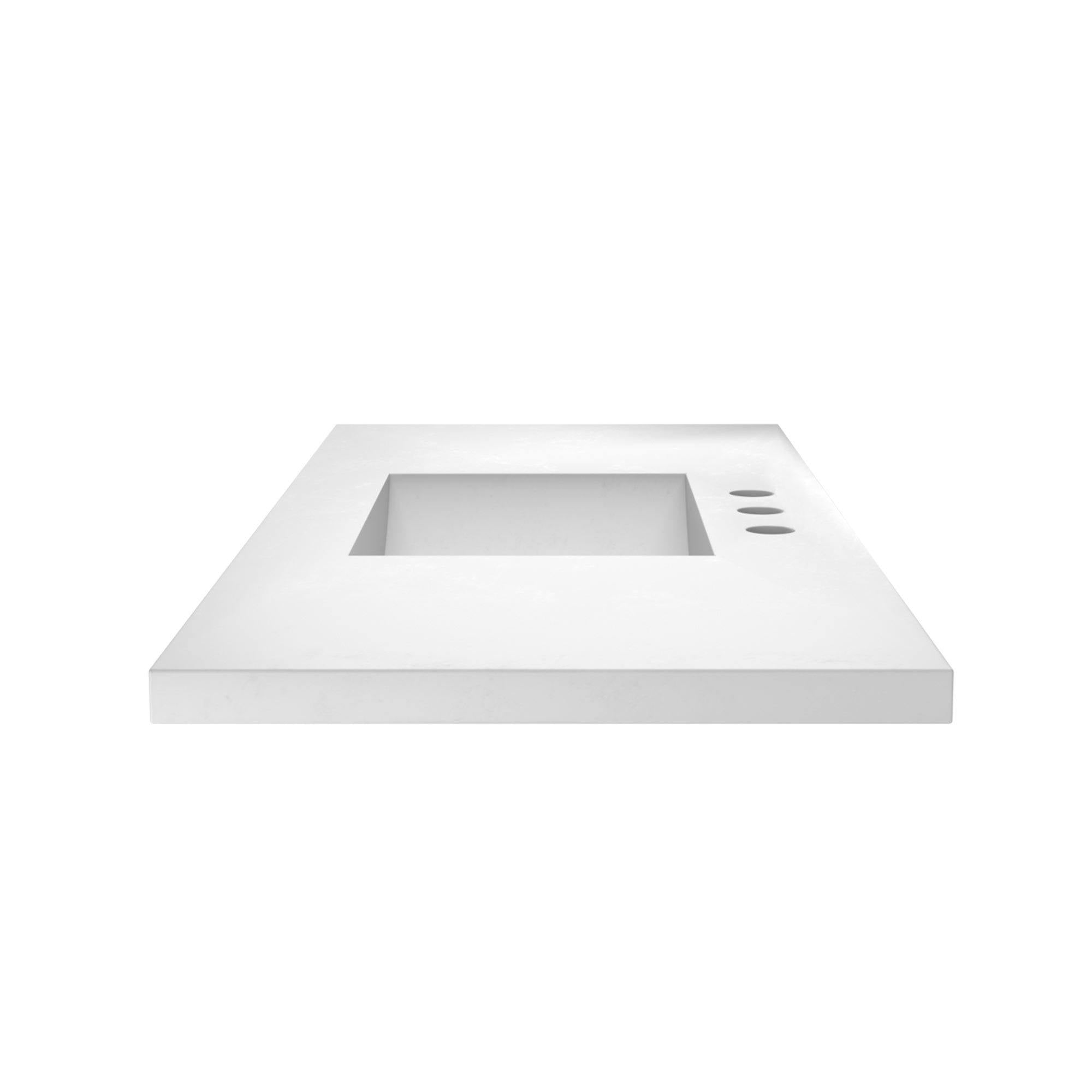 Native Trails 48" NativeStone Palomar Vanity Top with Integral Sink in Pearl - 8" Widespread Cutout, NSVNT48-P