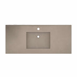 Native Trails 48" NativeStone Palomar Vanity Top with Integral Sink in Earth - Single Faucet Cutout, NSVNT48-E1