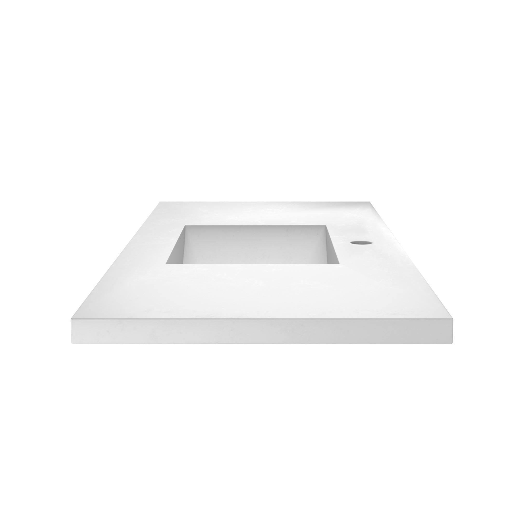 Native Trails 48" NativeStone Palomar Vanity Top with Integral Sink in Pearl - Single Faucet Cutout, NSVNT48-P1