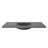 Native Trails 48" NativeStone Palomar Vanity Top with Integral Sink in Slate - Single Faucet Cutout, NSVNT48-S1