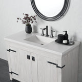 Native Trails 48" NativeStone Palomar Vanity Top with Integral Sink in Pearl - Single Faucet Cutout, NSVNT48-P1