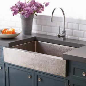 Alternate Image for Native Trails Paragon 33" Nickel Farmhouse Sink, Brushed Nickel, CPK591