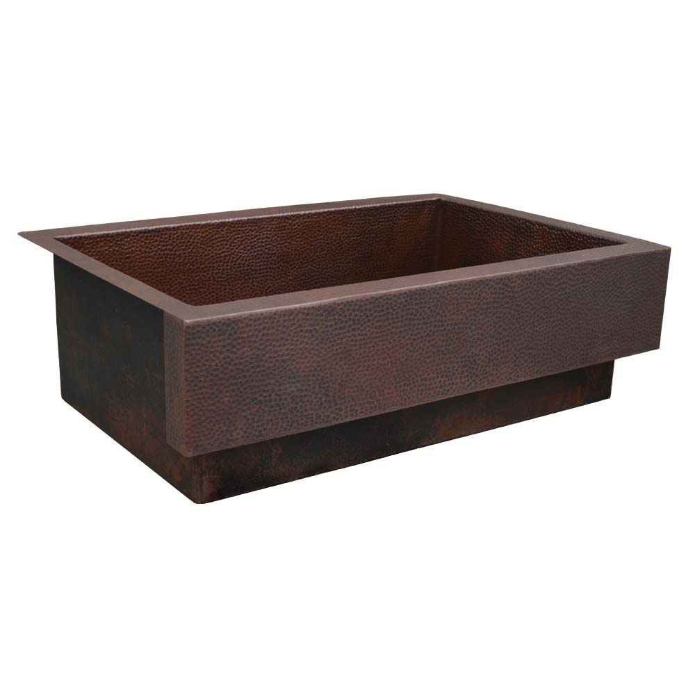 Native Trails Paragon 33" Copper Farmhouse Sink, Antique Copper, CPK291