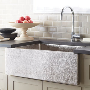 Alternate Image for Native Trails Pinnacle 33" Nickel Farmhouse Sink, Brushed Nickel, CPK592