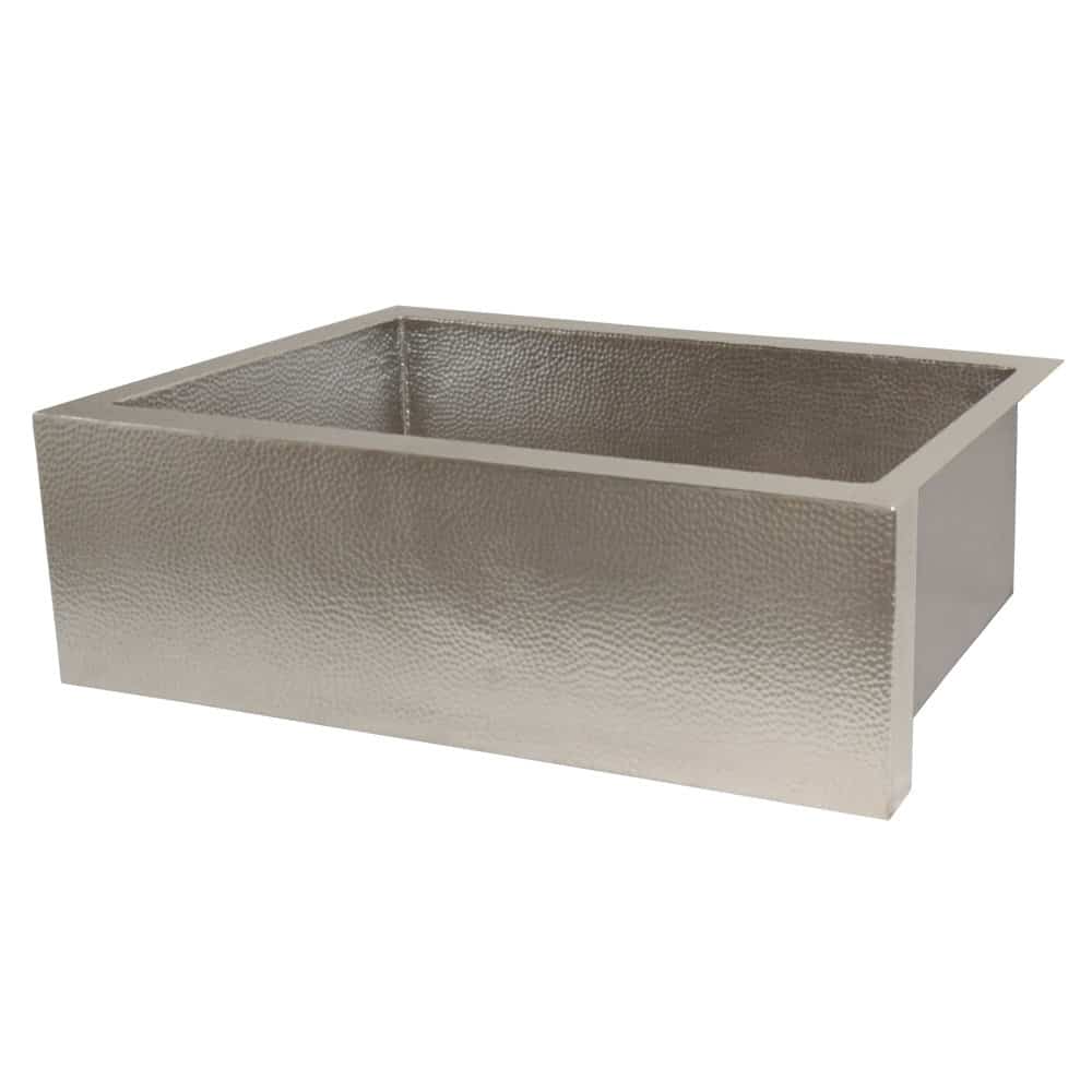 Native Trails Pinnacle 33" Nickel Farmhouse Sink, Brushed Nickel, CPK592