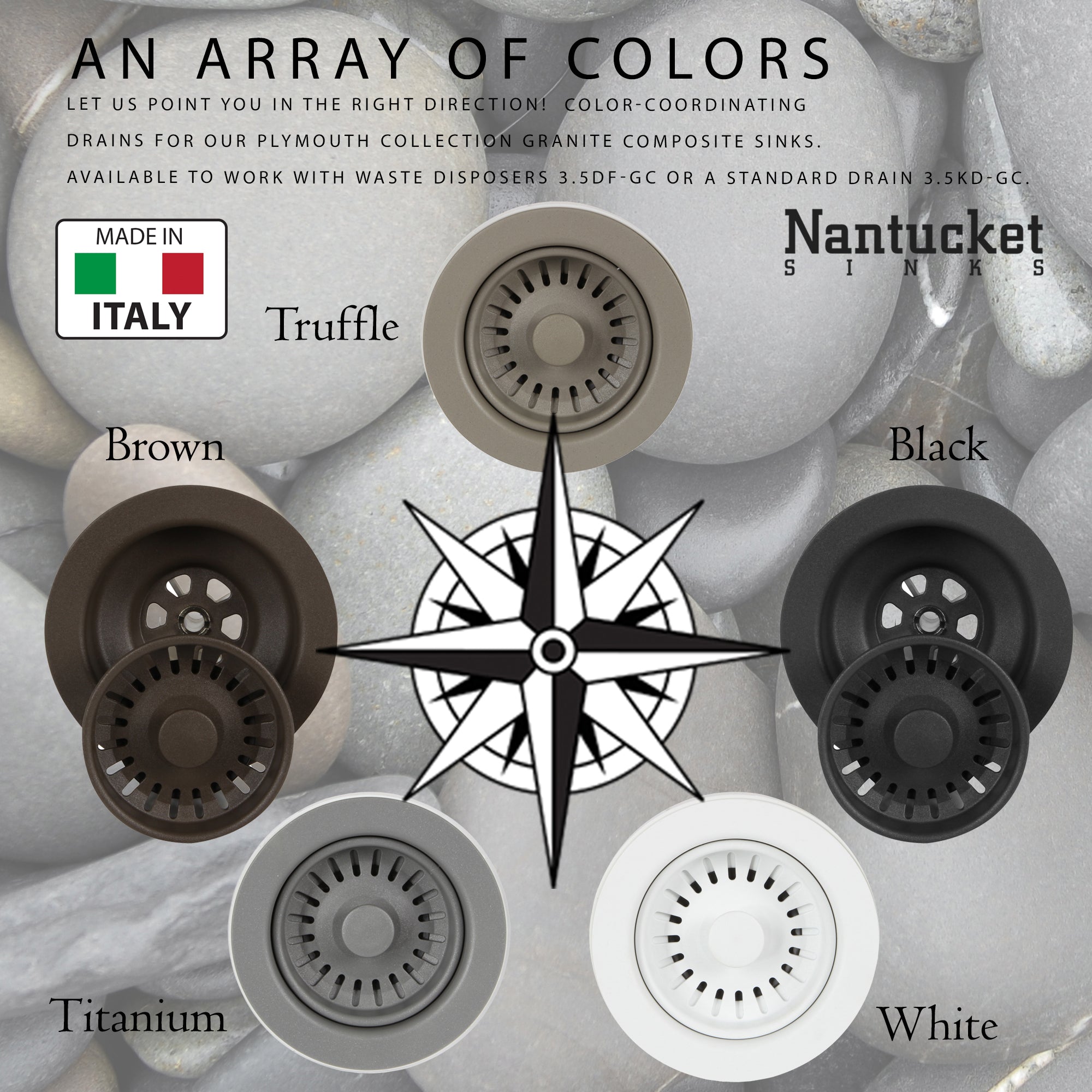 Nantucket Sinks Rockport 25" Dual Mount Granite Composite Laundry Sink, Titanium, PR2522-DM-TI