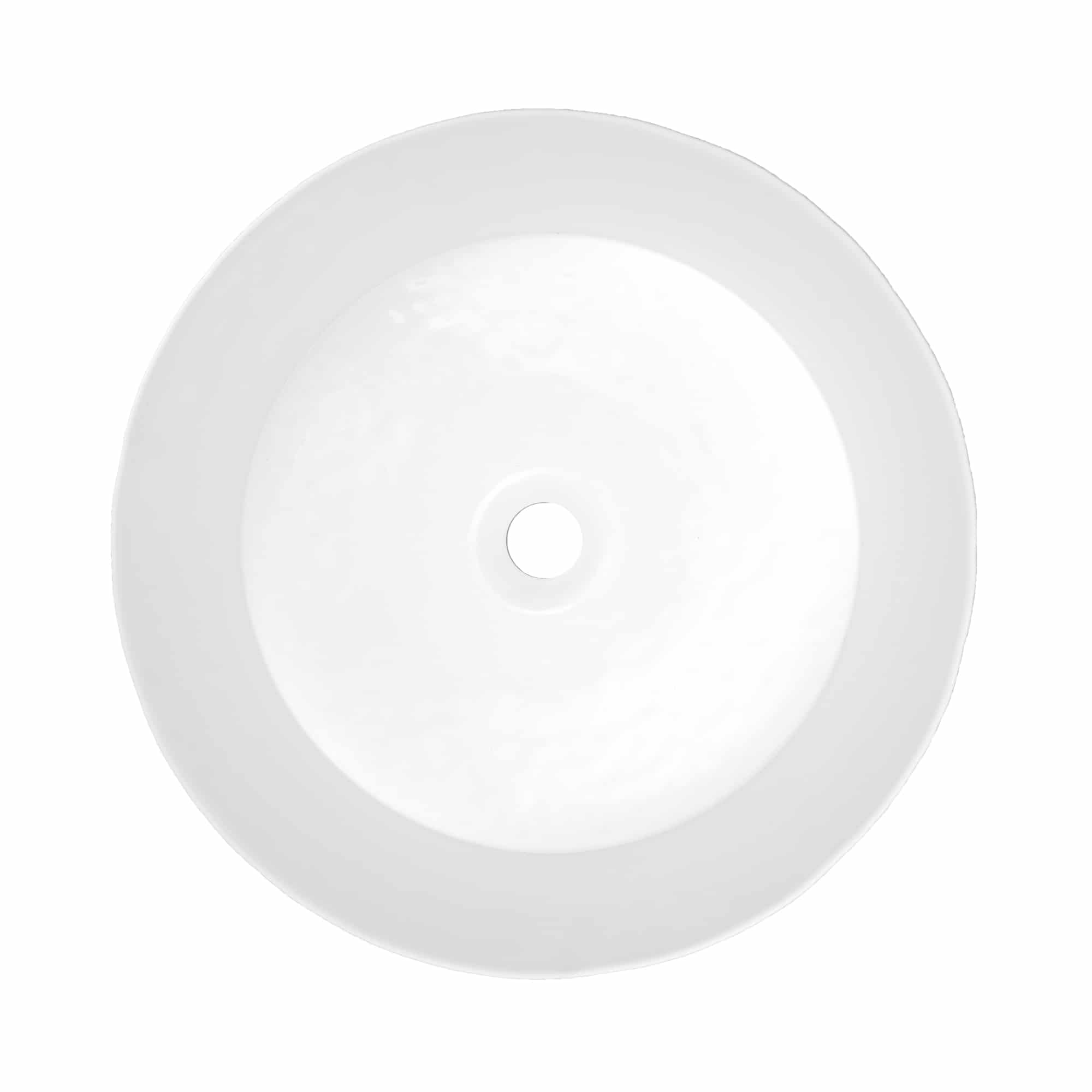Native Trails Murano 16" Round Glass Bathroom Sink, Bianco, MG1616-BO