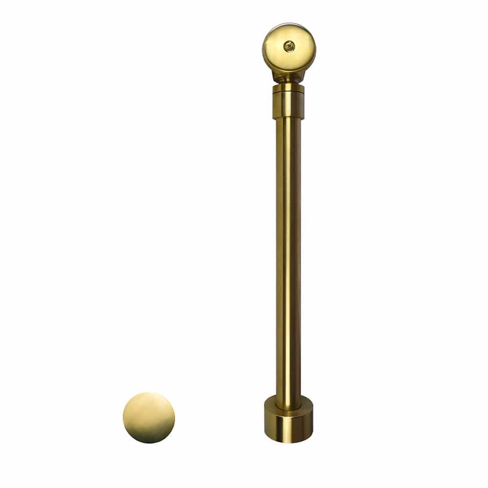 Native Trails Push to Seal Bath Waste & Overflow in Brushed Gold, DR290-BG