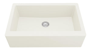Alternate Image for Karran 34" Quartz Composite Farmhouse Sink, White, QA-740-WH