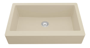 Alternate Image for Karran 34" Quartz Composite Retrofit Farmhouse Sink, Bisque, QAR-740-BI