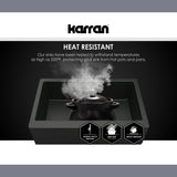 Karran 33" Drop In/Topmount Quartz Composite Kitchen Sink, 50/50 Double Bowl, Grey, QT-810-GR