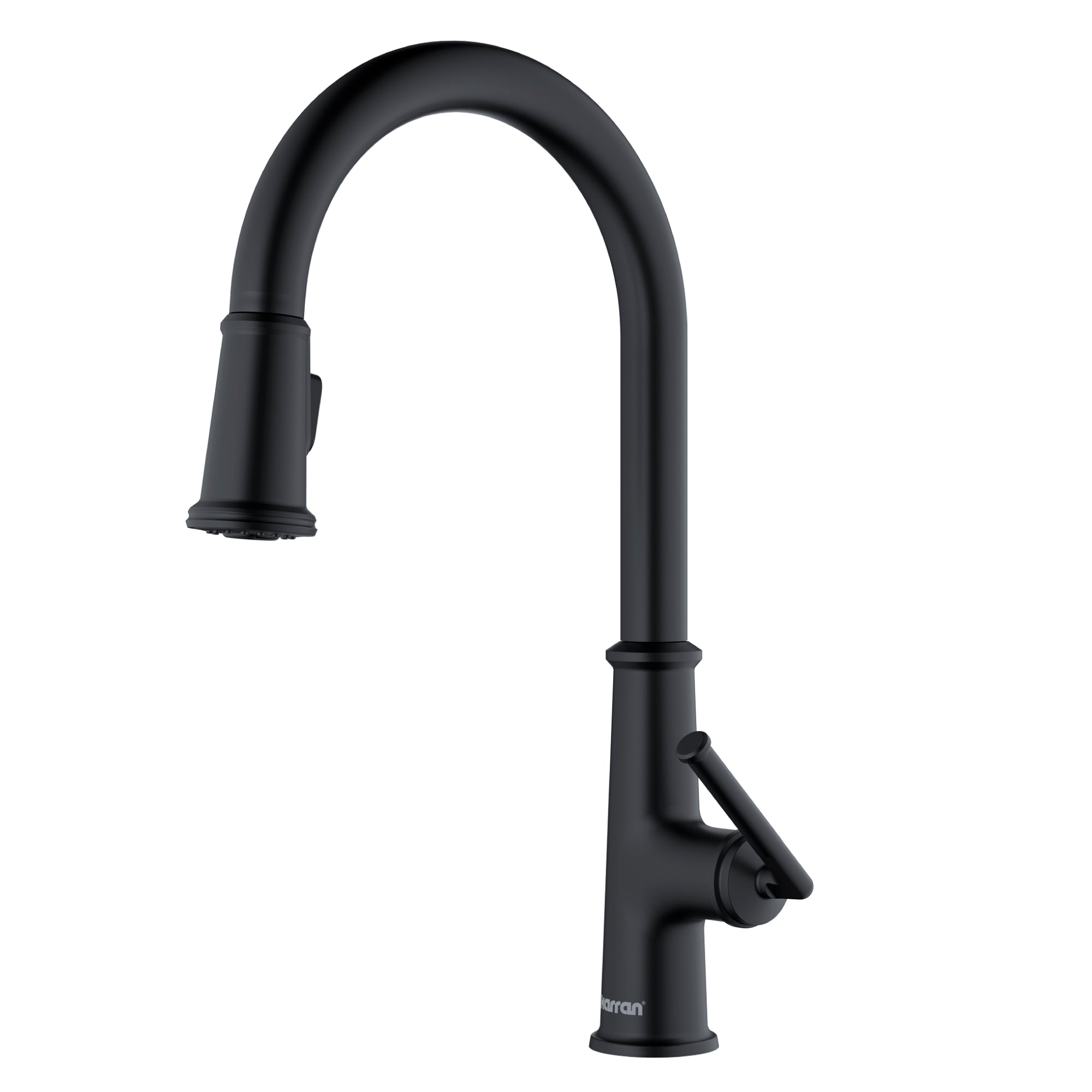 Karran 33" Drop In/Topmount Quartz Composite Kitchen Sink with Matte Black Faucet and Accessories, 50/50 Double Bowl, Grey, QT710GRKKF330MB