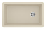 Karran 32" Undermount Quartz Composite Kitchen Sink, Bisque, QU-670-BI