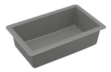 Karran 32" Undermount Quartz Composite Kitchen Sink, Grey, QU-670-GR-PK1