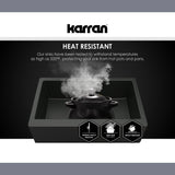 Karran 32" Undermount Quartz Composite Kitchen Sink, 50/50 Double Bowl, Brown, QU-810-BR