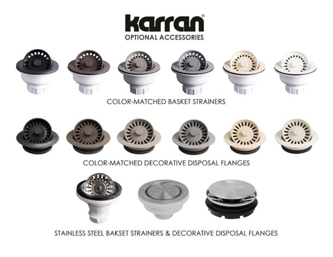 Karran QU-810 PK1 32 inch Undermount Double Bowl 50/50 Quartz Kitchen Sink Kit in White