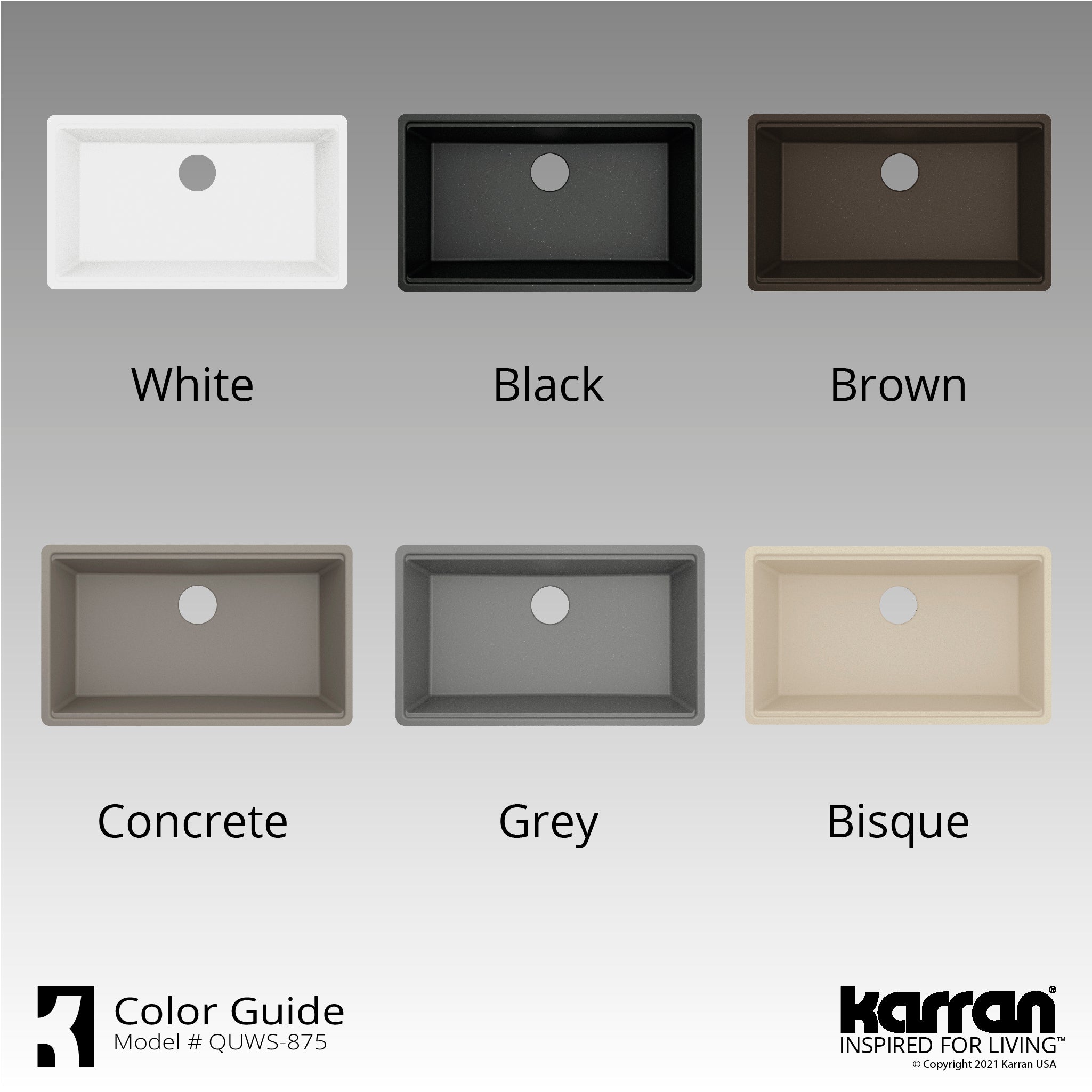 Karran 33" Undermount Quartz Composite Workstation Kitchen Sink with Accessories, Bisque, QUWS-875-BI