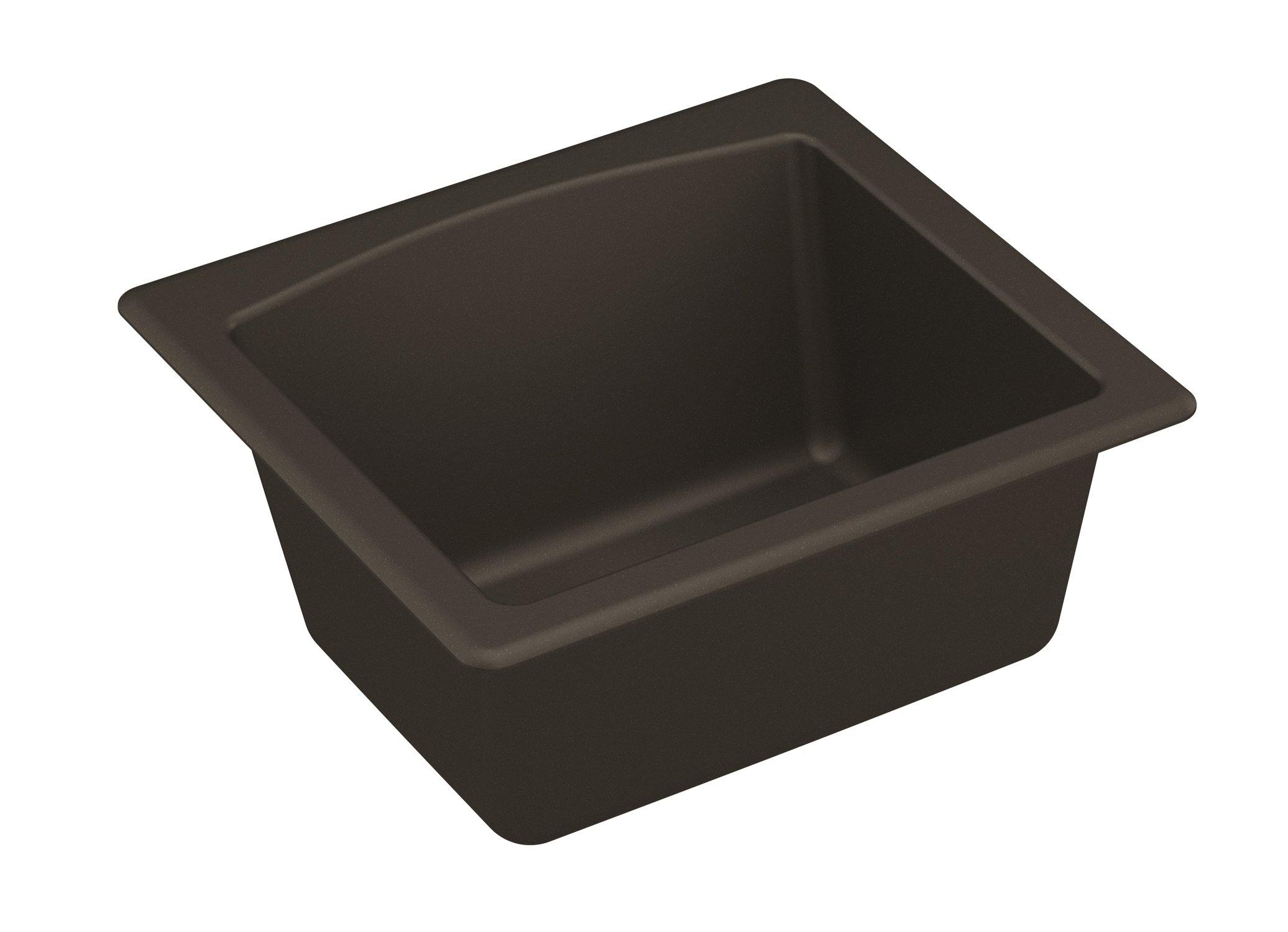 Karran 18" Quartz Bar/Prep Sink, Brown, QX-680-BR